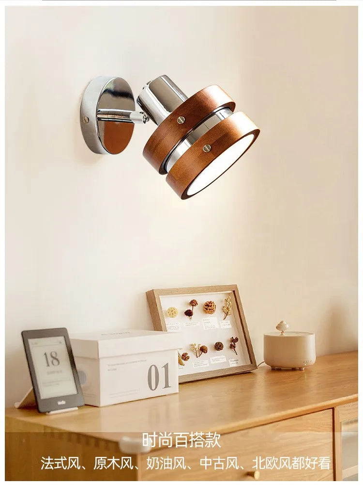 Retro Walnut Wall Sconces