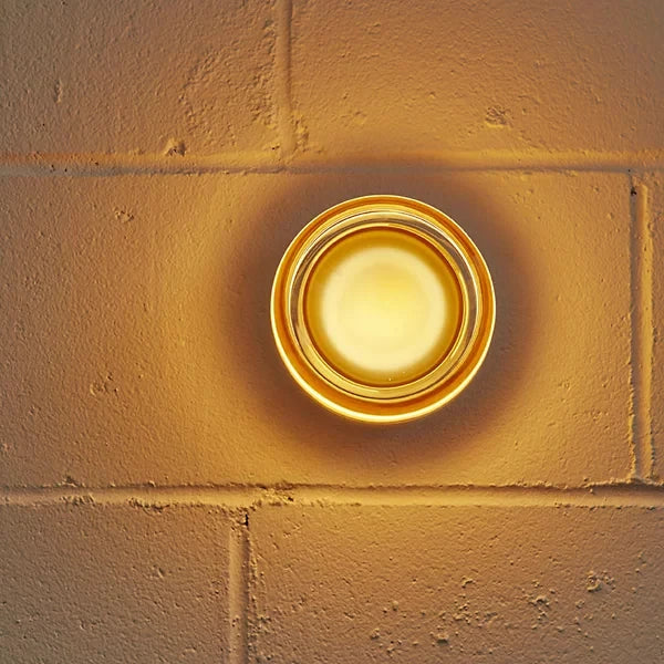 Round Glass LED Wall Sconce