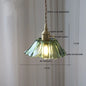 IWHD Nordic Vintage Copper Glass LED Pendant Light Fixtures