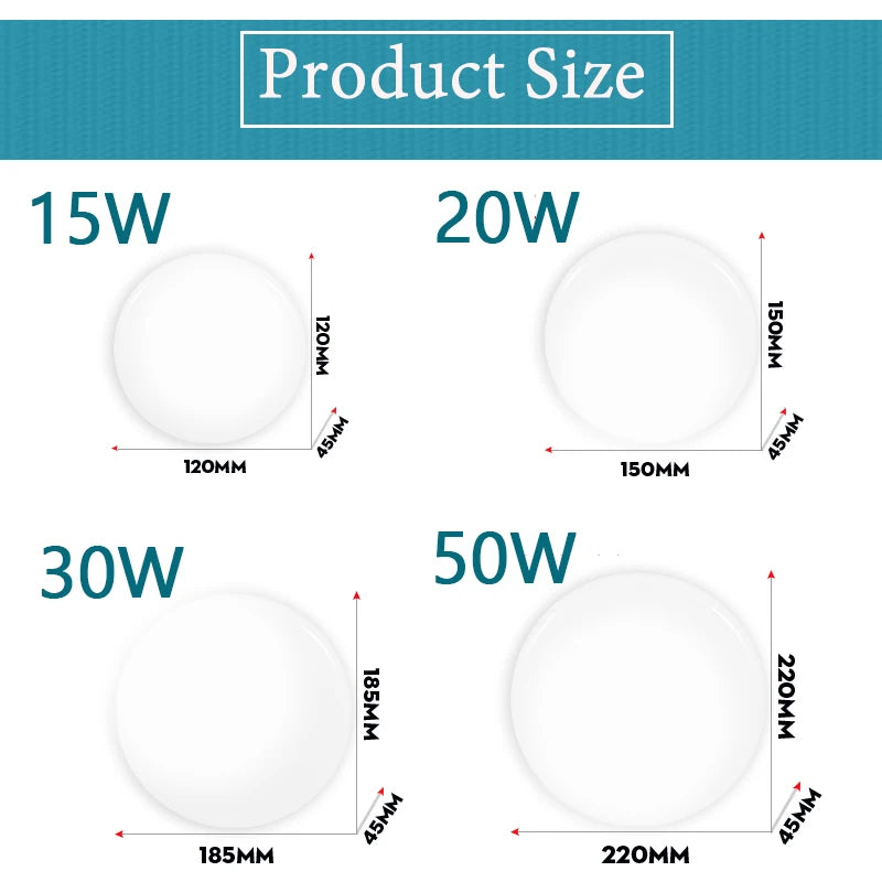 LED Ceiling Lamp 220V Ultra Thin Ceiling Lighting Fixture
