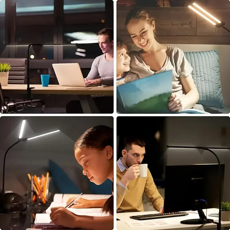 EyeCaring Double Head Desk Lamp