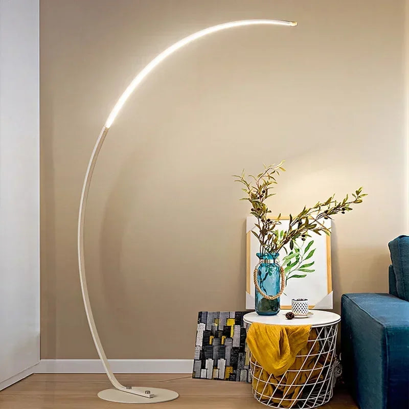 Nordic LED Corner Light Arc RGB Floor Lamps