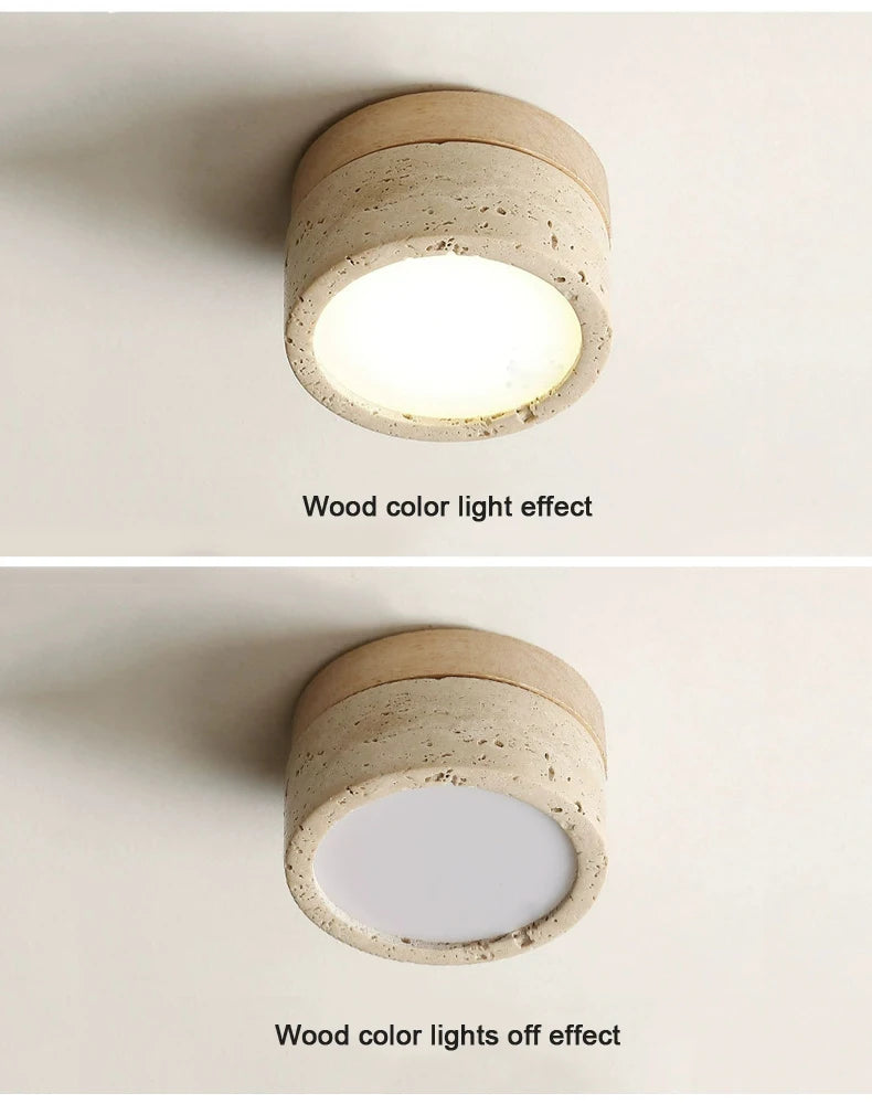 Travertine Wall and Ceiling Light