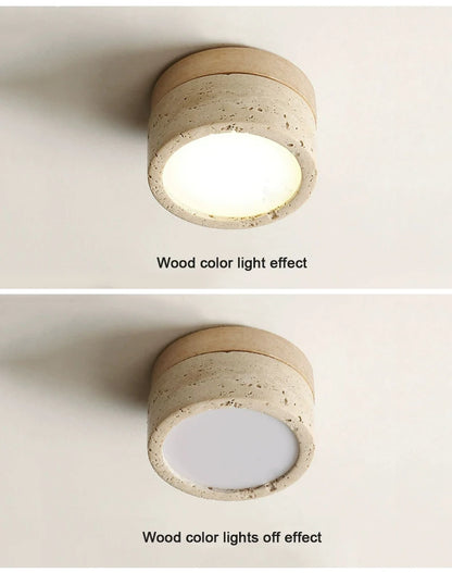 Travertine Wall and Ceiling Light