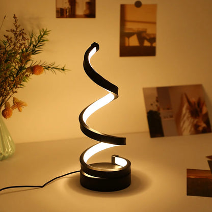 Artistic Glow: Modern Bedside Table Lamp