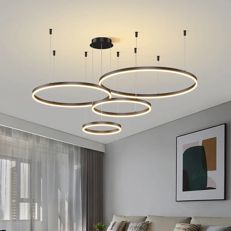 Multi-Ring LED Chandelier