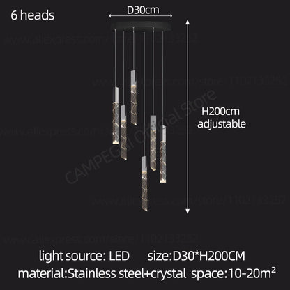 Crystal Loft LED Chandelier