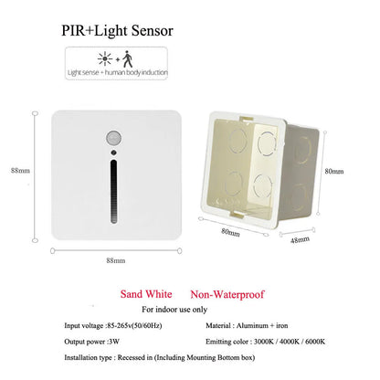 PIR Step Light: Smart Wall Sconce for Home Safety