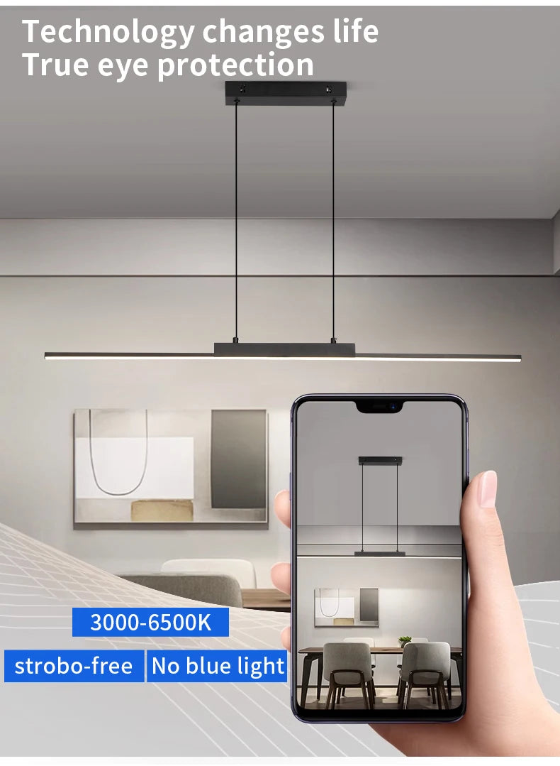 Slim Linear LED Pendant