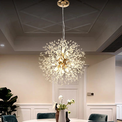 Dandelion Crystal LED Pendant