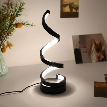 Artistic Glow: Modern Bedside Table Lamp
