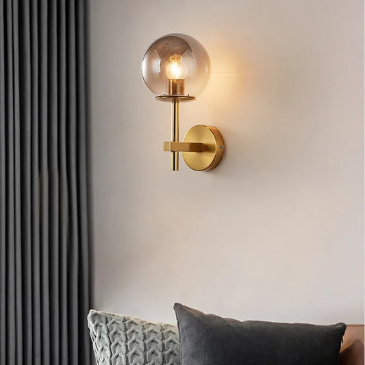 Nordic Glow: Sphere LED Wall Sconce Light
