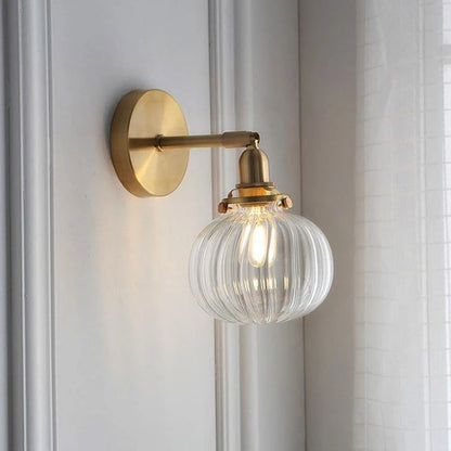 GlassSphereLED Wall Sconce