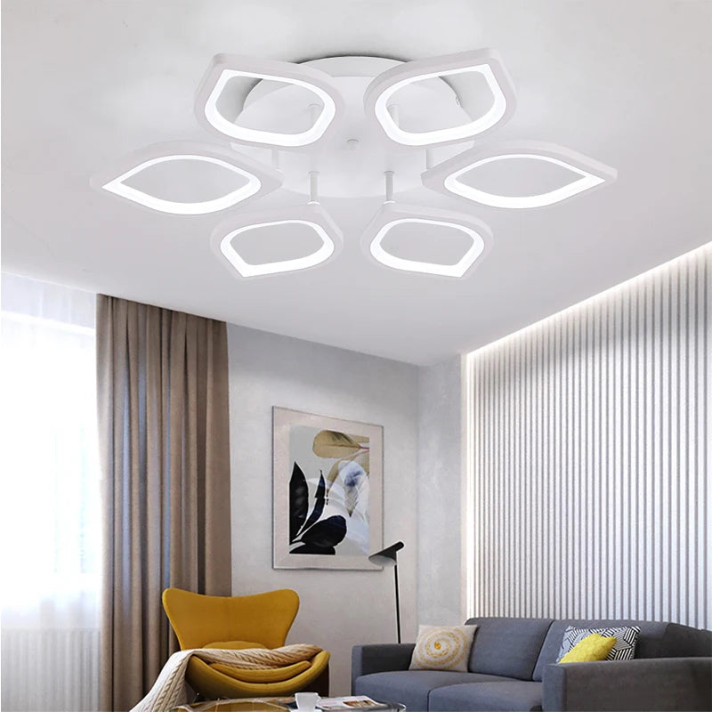 Acrylic LED Ceiling Light, Dimmable with Remote