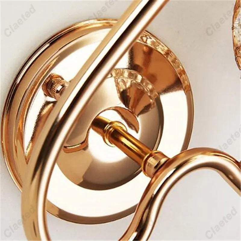 Crystal Glow Retro Wall Sconce Light Fixture