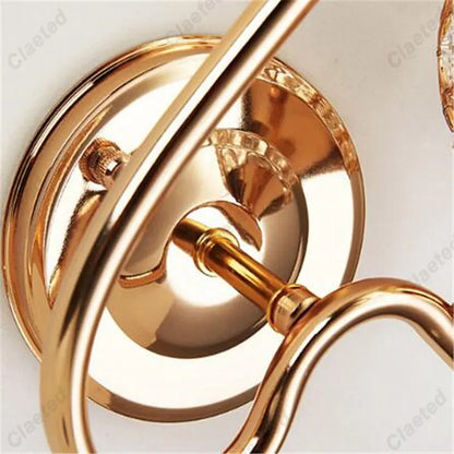 Crystal Glow Retro Wall Sconce Light Fixture