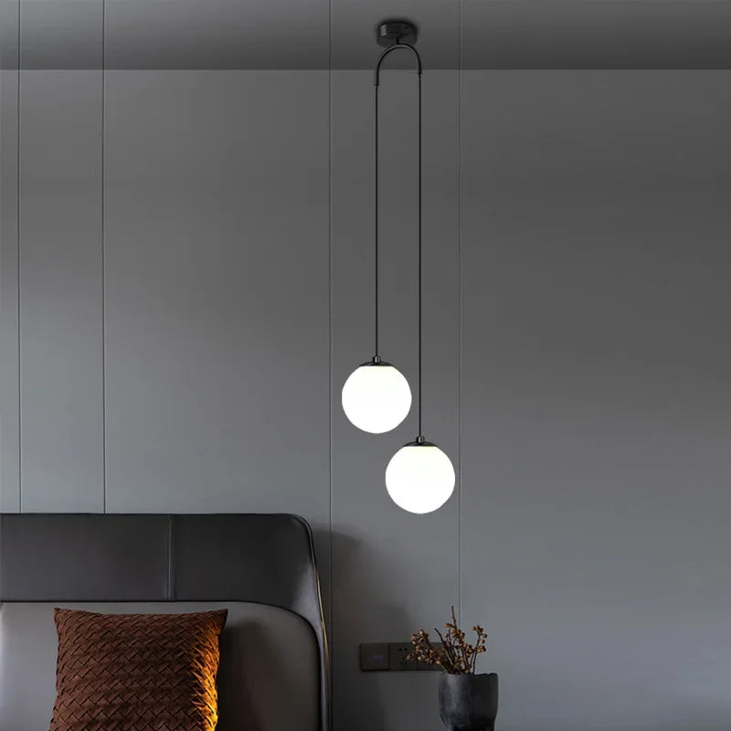 Nordic Gold Glass LED Pendant Lights