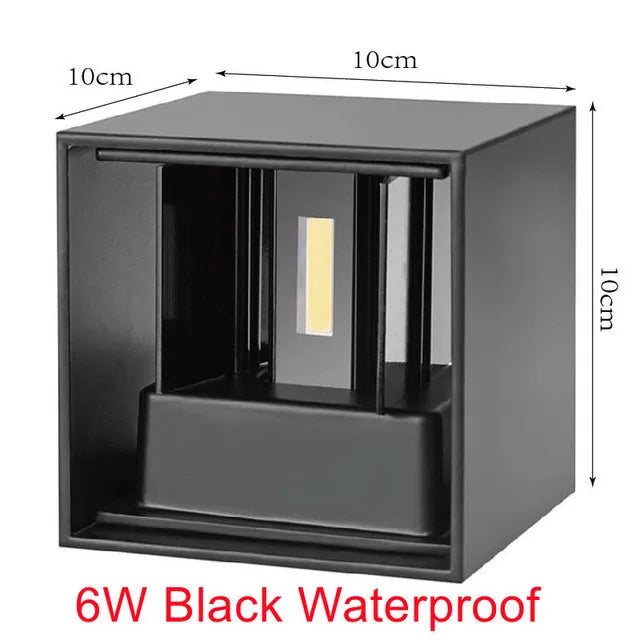 Cube Up-Down Outdoor Sconce