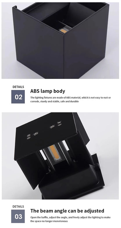 GlowSphere LED Wall Light - Indoor & Outdoor Decor