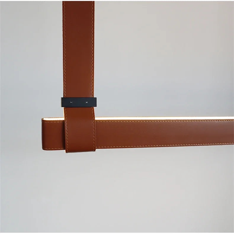 Nordic Glow Leather Pendant Lamp
