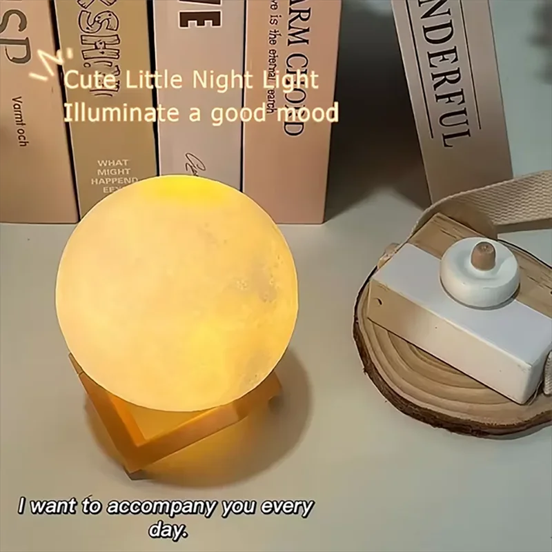 Galactic Moon Glow: Kids' Night Light Delight