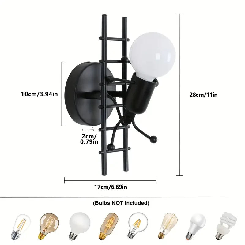 ClimbBright: Modern Wall Sconce for Creative Spaces
