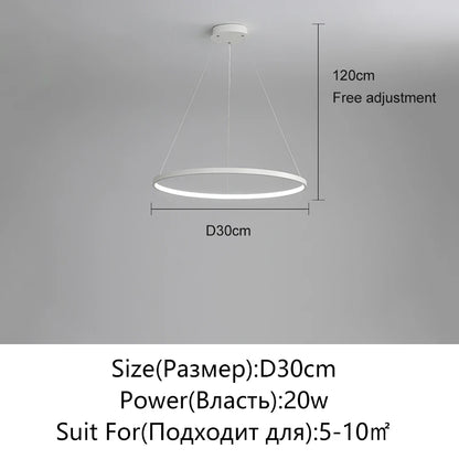 Round LED Ring Pendant