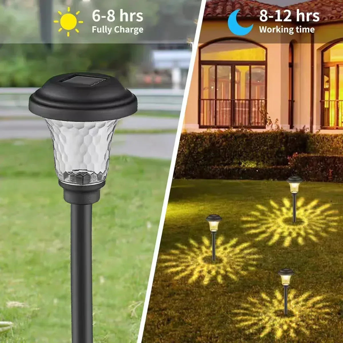 GlowPath Solar Garden Lights - Waterproof LED Elegance