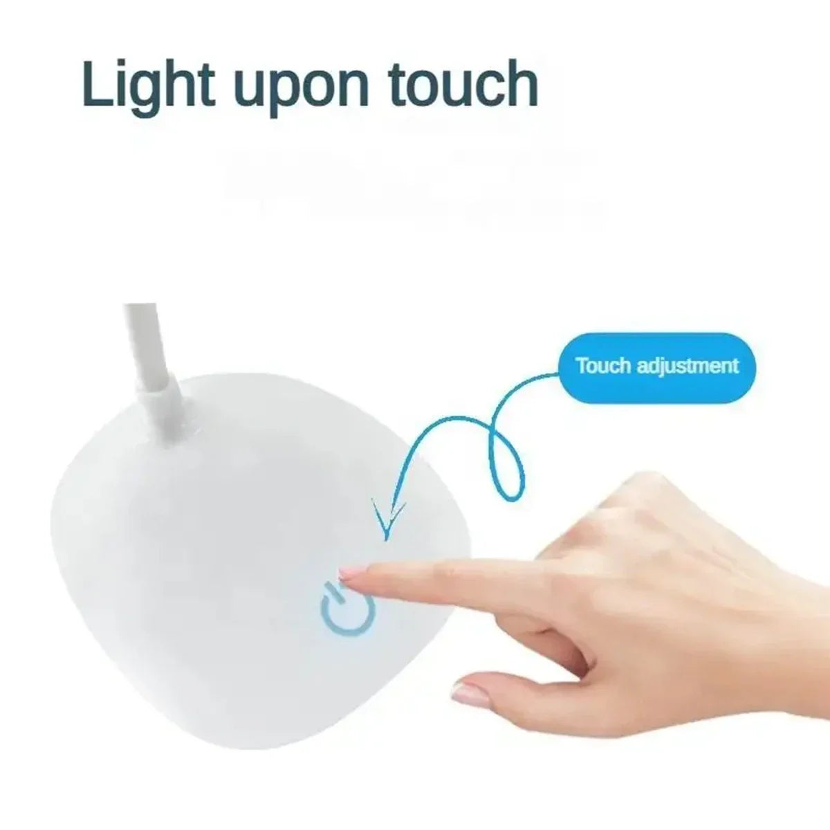 Smart Touch LED Desk Lamp - Portable & USB Rechargeable