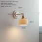 Vintage Porcelain Wall Sconce with Brass Arm