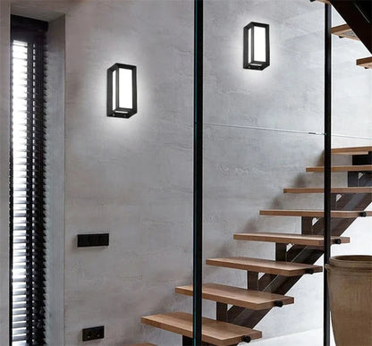 Modern Black LED Outdoor Wall Sconce