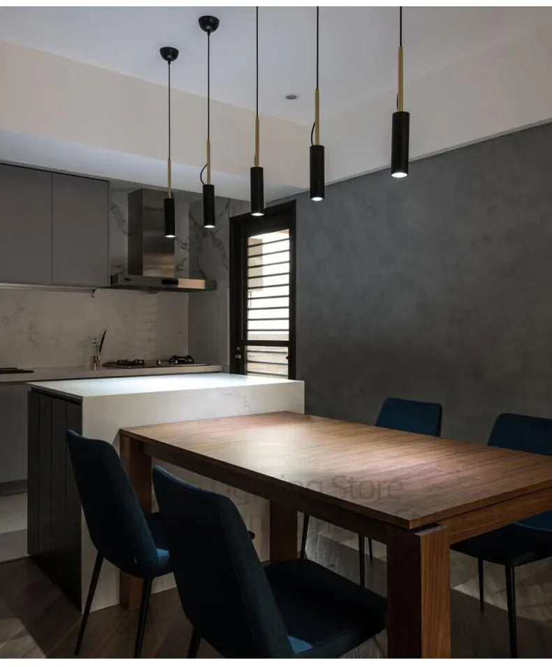 Nordic Glow: Minimalist LED Spotlights Chandelier