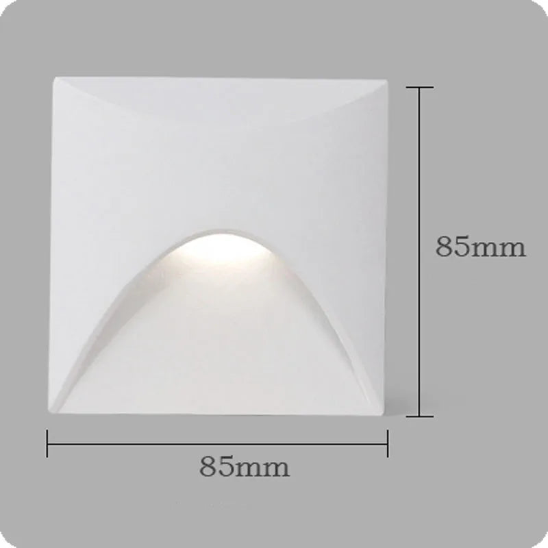 GlowGuard 3W LED Recessed Wall Light