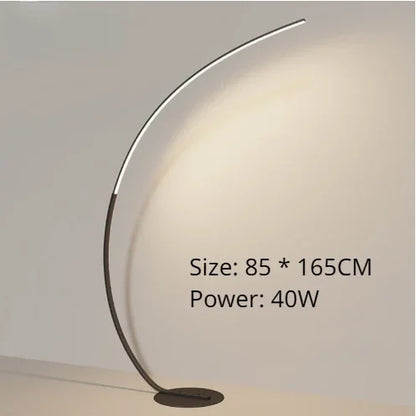 Nordic LED Corner Light Arc RGB Floor Lamps