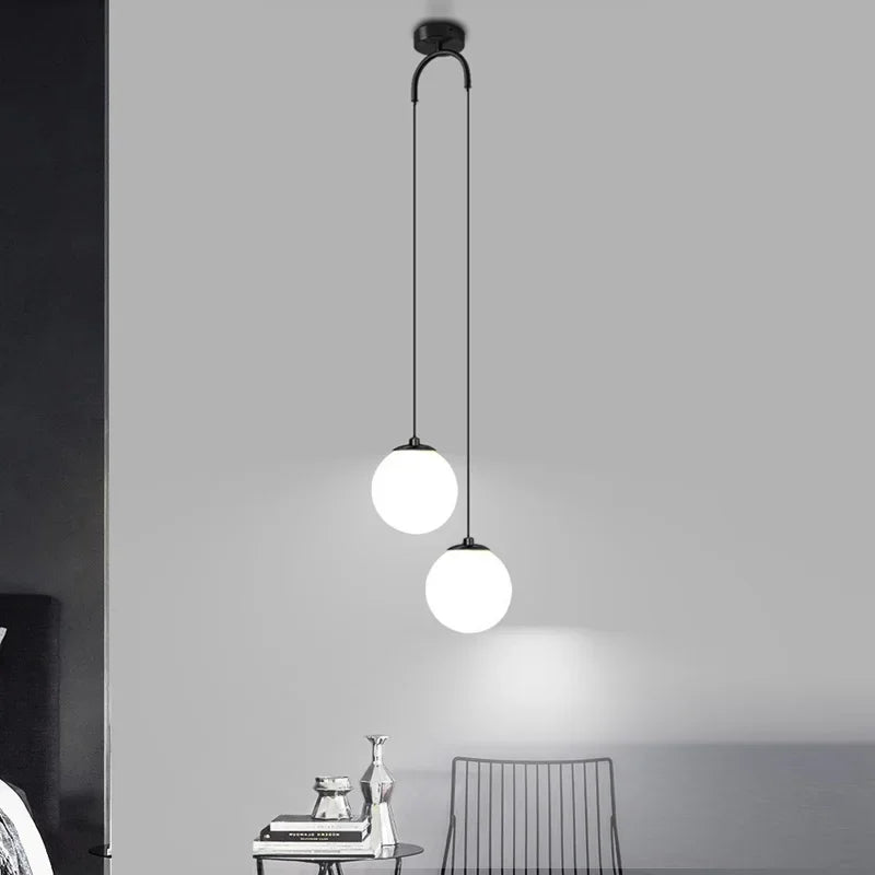 Nordic Gold Glass LED Pendant Lights