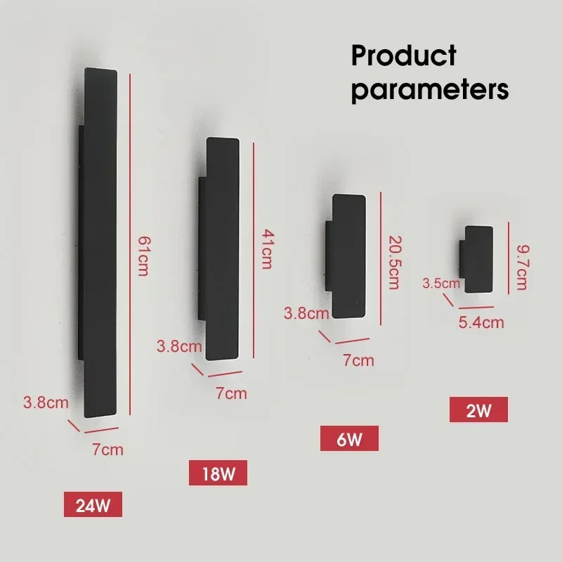 Waterproof Wall Lights - 18W LED