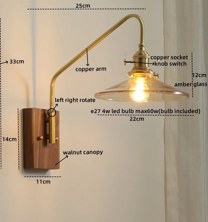 Copper Glow LED Wall Sconce - Modern Home Elegance