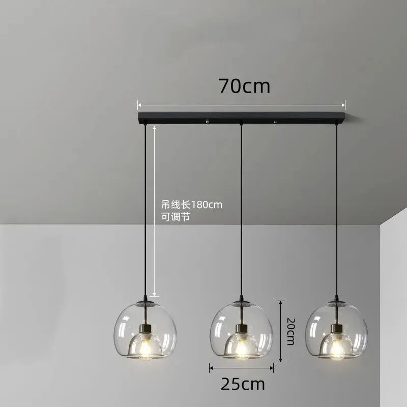 AmberGlow Modern LED Pendant Light Fixtures