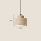 Wabi-Sabi Glow: Japanese Stone Chandelier Lamp