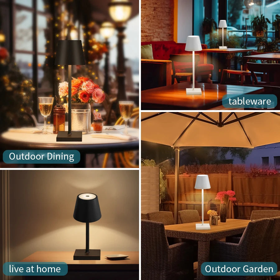 GlowSphere: Rechargeable Touch Dimmable LED Lamp