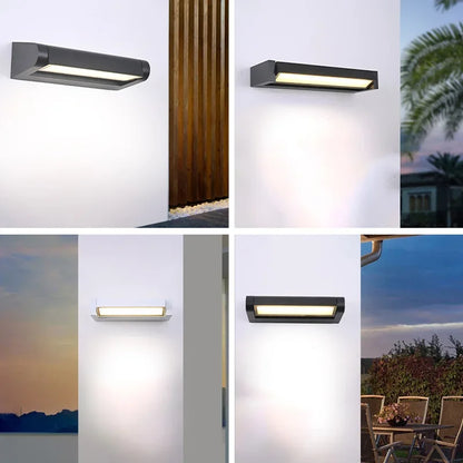 AquaGlow Waterproof LED Porch Sconces
