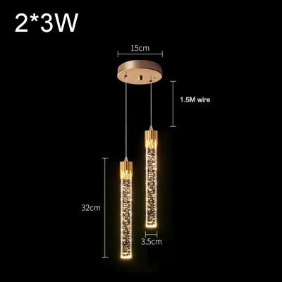 Crystal Rod LED Pendant