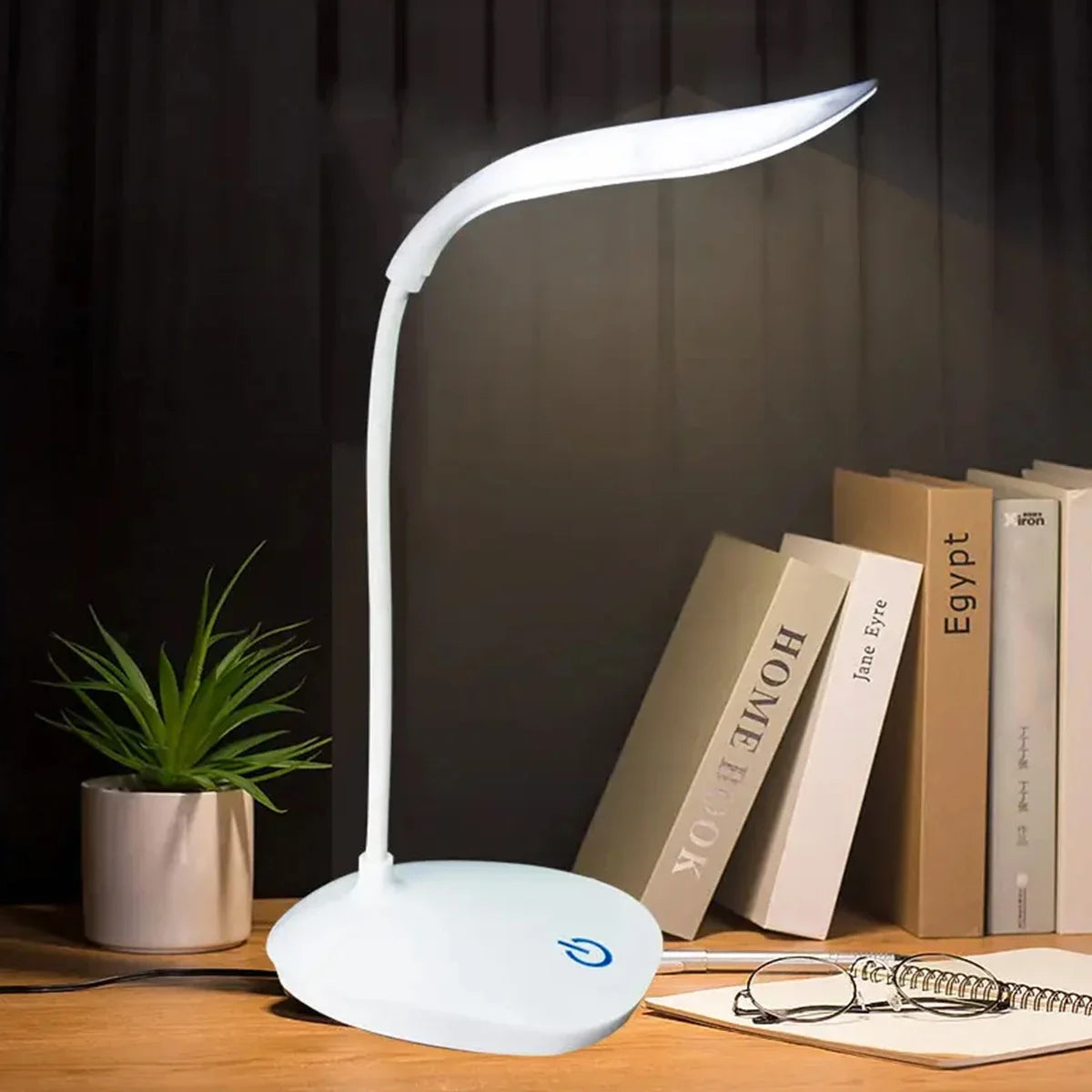 Smart Touch LED Desk Lamp - Portable & USB Rechargeable