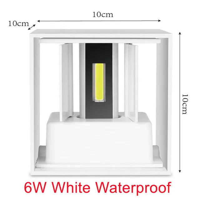 Cube Up-Down Outdoor Sconce