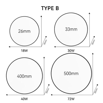 LED Ceiling Lamp 220V Ultra Thin Ceiling Lighting Fixture