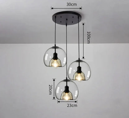 AmberGlow Modern LED Pendant Light Fixtures