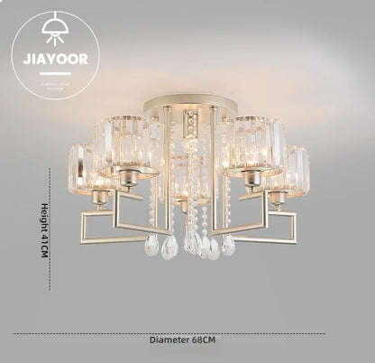 Crystal Glow: Modern LED Ceiling Light Fixture