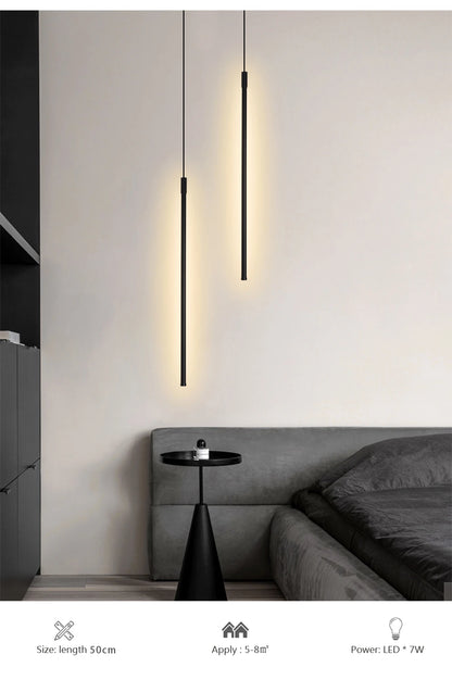 Modern LED Long Pendant Lights for Dining Room