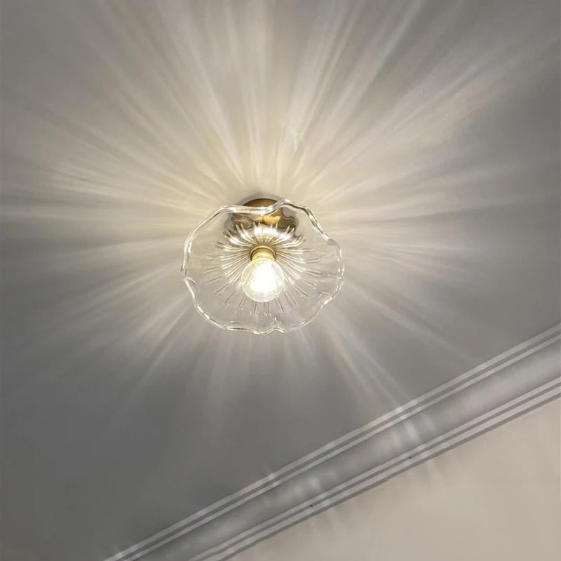 Lotus Glow: Nordic Ceiling Lamp for Porch & Foyer