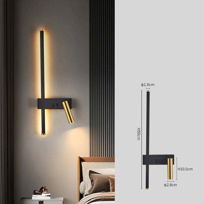Nordic Bedside Wall Lamp